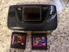 SEGA Game Gear Handheld System, Bundle with Games WORKING, Read description