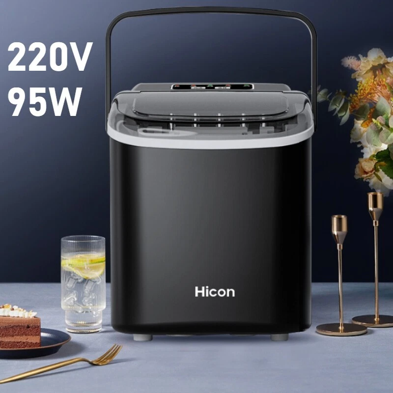 NEW 220V Self-Cleaning W/UV Sterilization Portable Automatic Ice Maker Machine - Image 2 of 4