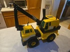 Tonka Pressed Steel Yellow Black Excavator Construction Vehicle Toy XMB975
