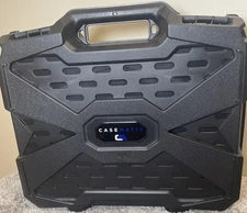 Casematix Black Large Hard Case Customizable Foam Camera Gun Console Case  NEW! 