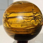 Natural tiger's eye ball quartz crystals sphere gem reiki healing 1380g — photo 2
