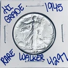 1945 WALKING LIBERTY SILVER HALF DOLLAR AUTHENTIC U.S.MINTCOIN FREESHIPPING 4297