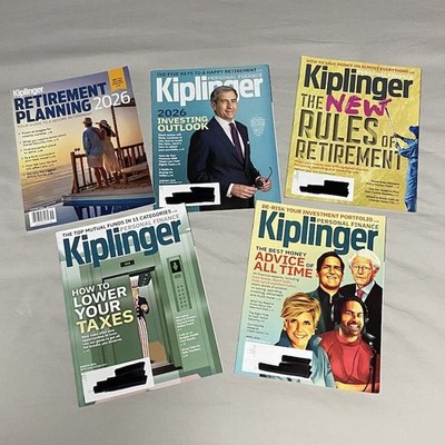 Kiplinger Personal Finance Magazine 2026 FIVE ISSUES incl. Retirement Planning