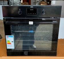 AEG BPK355061B Built In Single Electric Oven Pyrolytic SteamBake Black 72L
