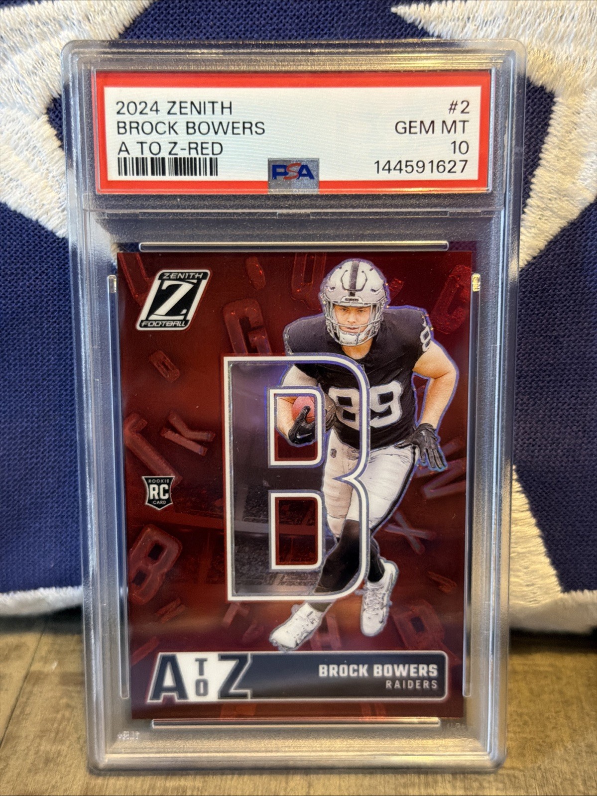 Brock Bowers Panini Zenith A to Z #2 Red