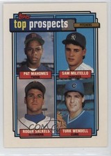 1992 Topps Top Prospects Pat Mahomes Sam Militello Roger Salkeld #676 0wp4