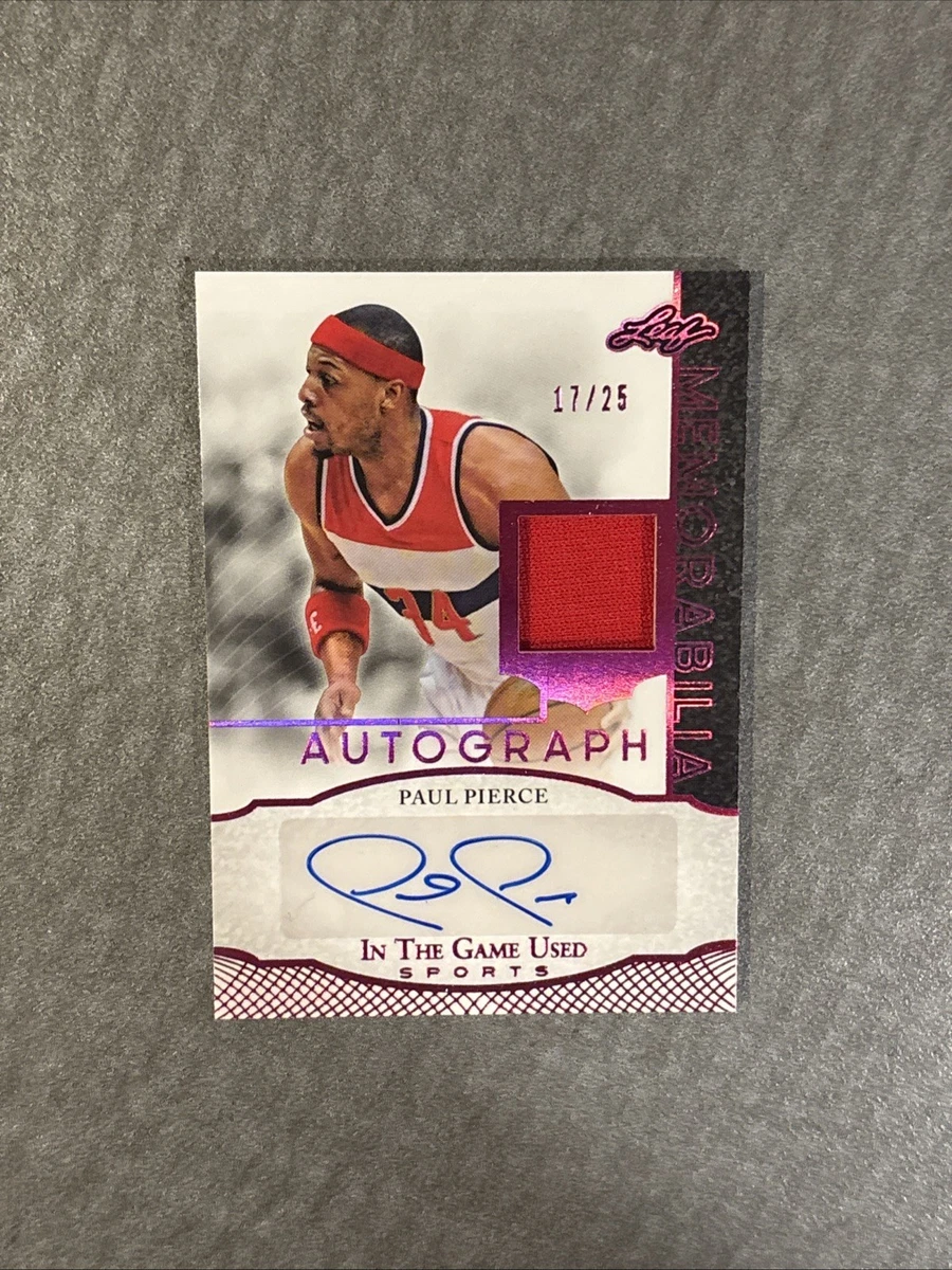 Paul Pierce Basketball Autographed Sports Trading Cards