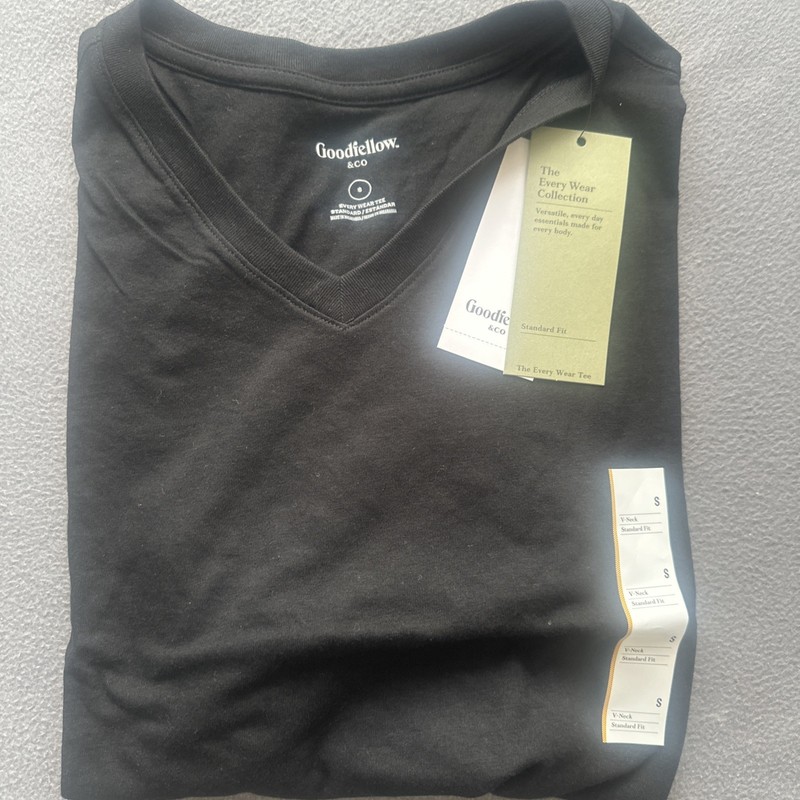 Goodfellow & Co Men's V Neck Shirt Black Small 