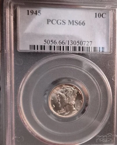 1945 p mercury dime ms66 Gem