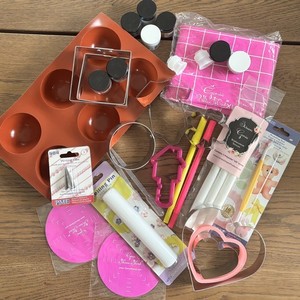 Cookie Decorating Bundle: Cutters, Stencil Genie Tools, Colors, Piping Products