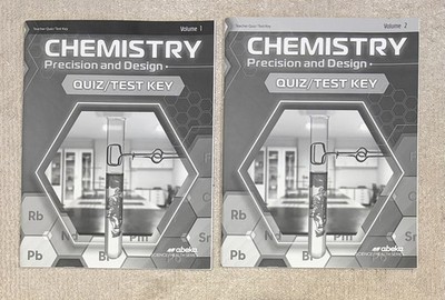 Abeka Chemistry Precision and Design 4th Ed Teacher Quiz Test Key Volumes 1 & 2