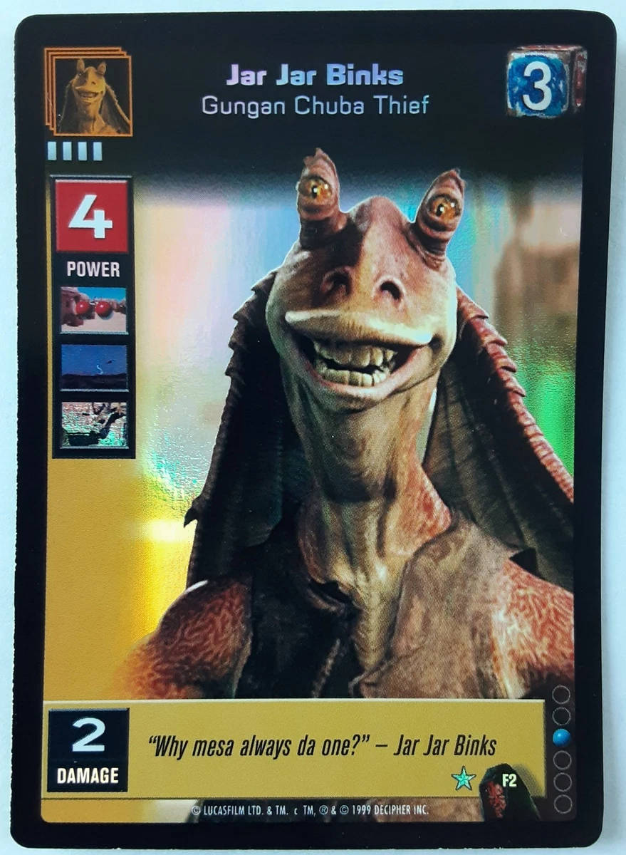 Star Wars Young Jedi ジャー・ジャー・ビンクス カード Individual Trading Card Games Young Jedi CCG for sale | eBay