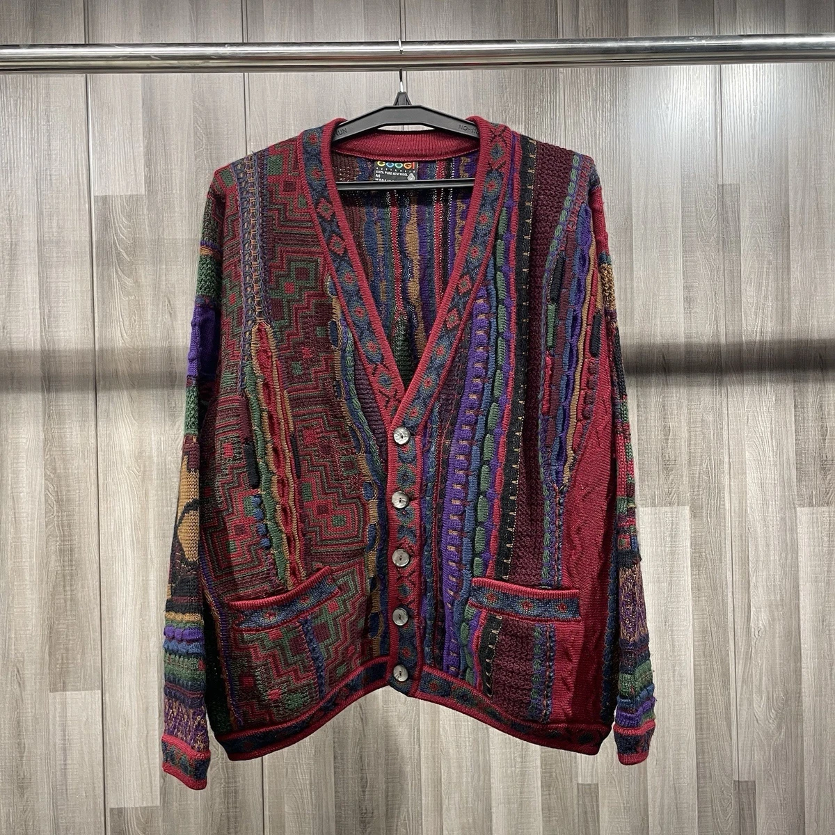 coogi カーディガン sizeS 中古・古着通販】COOGI (クージー) ニットカーディガン マルチカラー