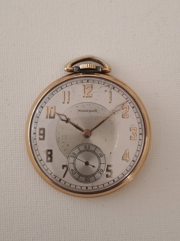 Vintage Waltham Pocket Watch Yr.1936 10k R.G.P. RUNNING 