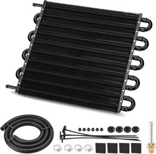 Upgrade 10 Pass Aluminium Transmission Oil Cooler, 5/16" Universal 10 Rows Tube