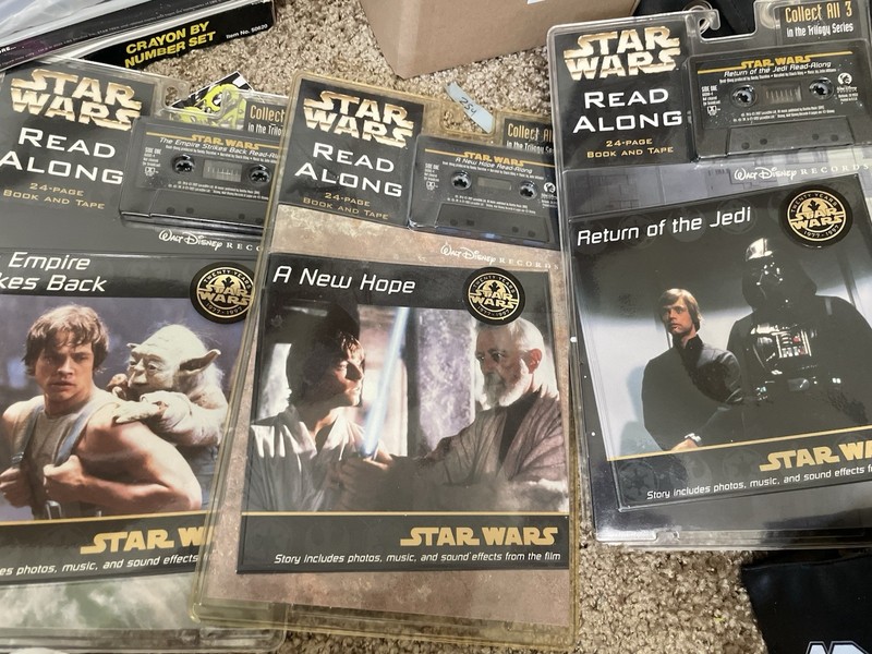 Star Wars A New Hope Read-Along Book and Tape 1997 Set Of 3 Empire Strikes Back