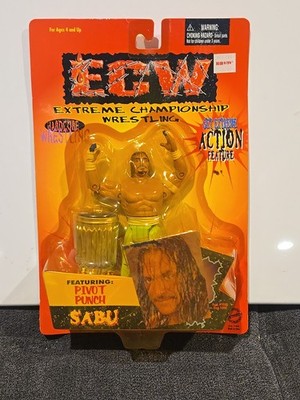 Sealed ECW Get Extreme Action Figure PilSabu With Green Pants Hardcore Action 