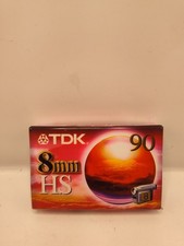 TDK 8mm HS Video Tape Cassette Video8 LP:180 SP:90 Min for Camcorders