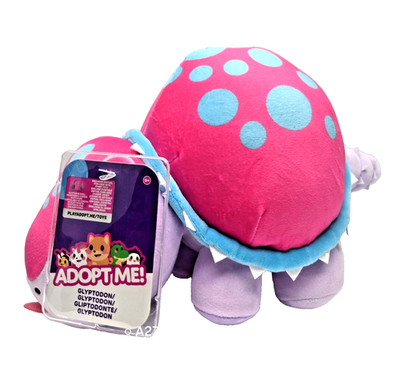 Adopt Me Plush 8  Series 5 GLYPTODON Plushie With Virtual Item Code