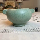 Vintage MCM McCoy Pottery Green Floraline 452 Bowl Planter