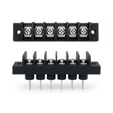 Single Row Screw Terminal Junction Block Barrier Strip 2 Pack 6 Screw Tool