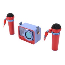 Compact Portable Karaoke Machine Dual Mic Double Fun For Outdoor Adventures WRXE