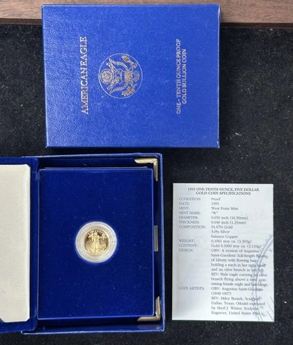 1995 American Gold Eagle 1/10 oz — photo from the most recent tracked eBay sale