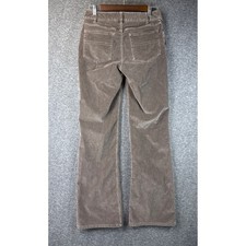 J Jill Stretch Corduroy Pants Brown Bootcut Womens Size 4 Mid Rise Straight Leg