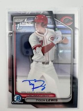 2024 Bowman Draft - Chrome Prospect Autographs Tyson Lewis #CPA-TL (AU, RC)