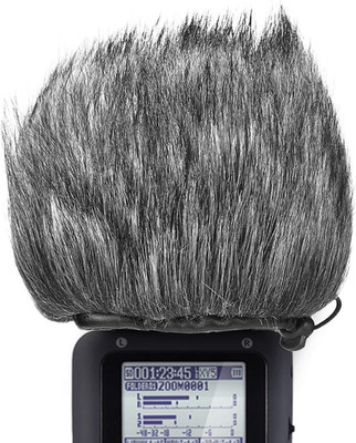 Furry Outdoor Windscreen Muff, Pop Filter/Wind Cover Shield for Zoom H5, H6 Port