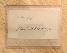 Herbert Hoover Authentic Autograph/Signature ...