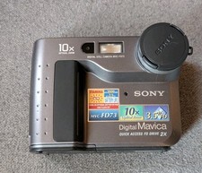 Vtg Sony Mavica MVC-FD7 10X Digital Camera Not Tested Needs Batteries Good Cond.