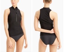 NWT J Crew Black Sleeveless Rash Guard Size Small