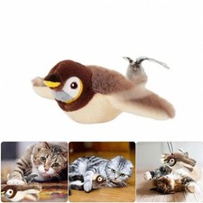 USB Interactive Flying Bird Cat Toys Electronic Pet Simulation Sparrow Toy US