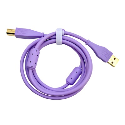 DJ TECHTOOLS Chroma Cable, purple USB A-B - Kabel für DJs
