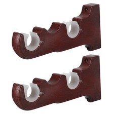  2 Pezzi Supporto a Doppia Asta per Bastoni per Tende - Robusto Ferramenta per Mobili per