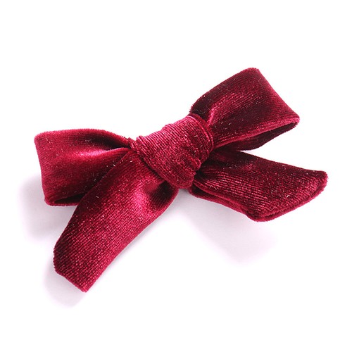Kids Girls Velvet Bows Hair Clip Clamp Barrettes Bowknot Hairpin Metal Hairgr L - Picture 10 of 31
