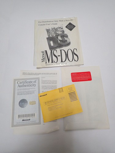 MICROSOFT MS-DOS VERSION 6.22 IN ORIGINAL PACKAGING COMPLETE SOFTWARE PACKAGE - 第 1/2 張圖片