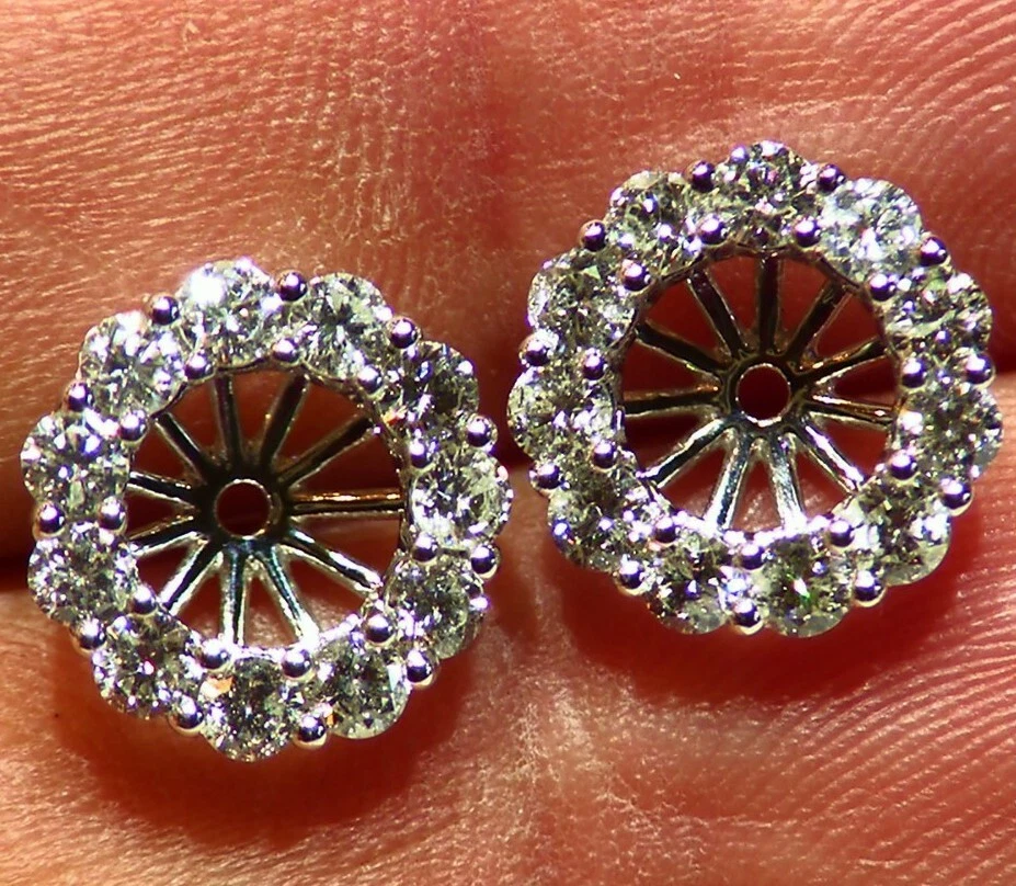 Diamond Earring Jackets 001-156-00073 14KW | Christopher's Fine Jewelry |  Pawleys Island, SC