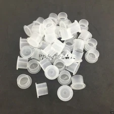 10 Years 1000PCS 14mm Steady Plastic White Tattoo Ink Color Cap Cups Supply