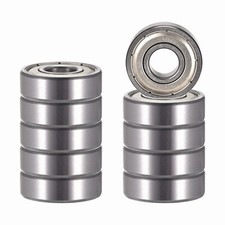 10 pcs 6000-ZZ Double Shielded Deep Groove Ball Bearings 10x26x8mm