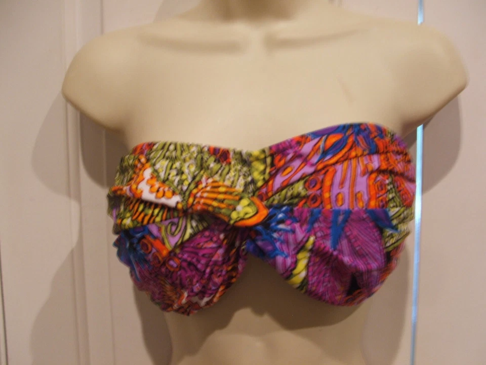 NUEVO CON ETIQUETAS ABS Print 2 piezas Sujetador y bikini traje de baño TOP TALLA 12 - INFERIOR - TALLA 10 Foto 2 de 4