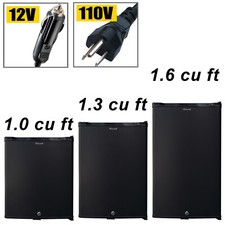 Mini RV Refrigerator Truck Cooler 12V Cigeratte Lighter Fridge Quiet Hotel Dorm