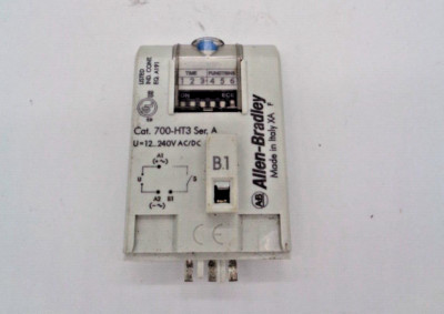 ALLEN BRADLEY 700-HT3 SER A 240 VAC/DC RELAY TIMER ATTACHMENT
