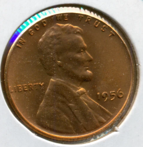 1956-P LINCOLN CENT, CHOICE BRILLIANT UNCIRCULATED RED. GREAT PRICE!