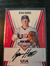 2019 Panini USA Baseball Stars & Stripes Black Ink  #D /499 Ryan Hawks #RH Auto