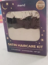 Satin Pillowcase , 2 Hair Scrunchies Gift Set