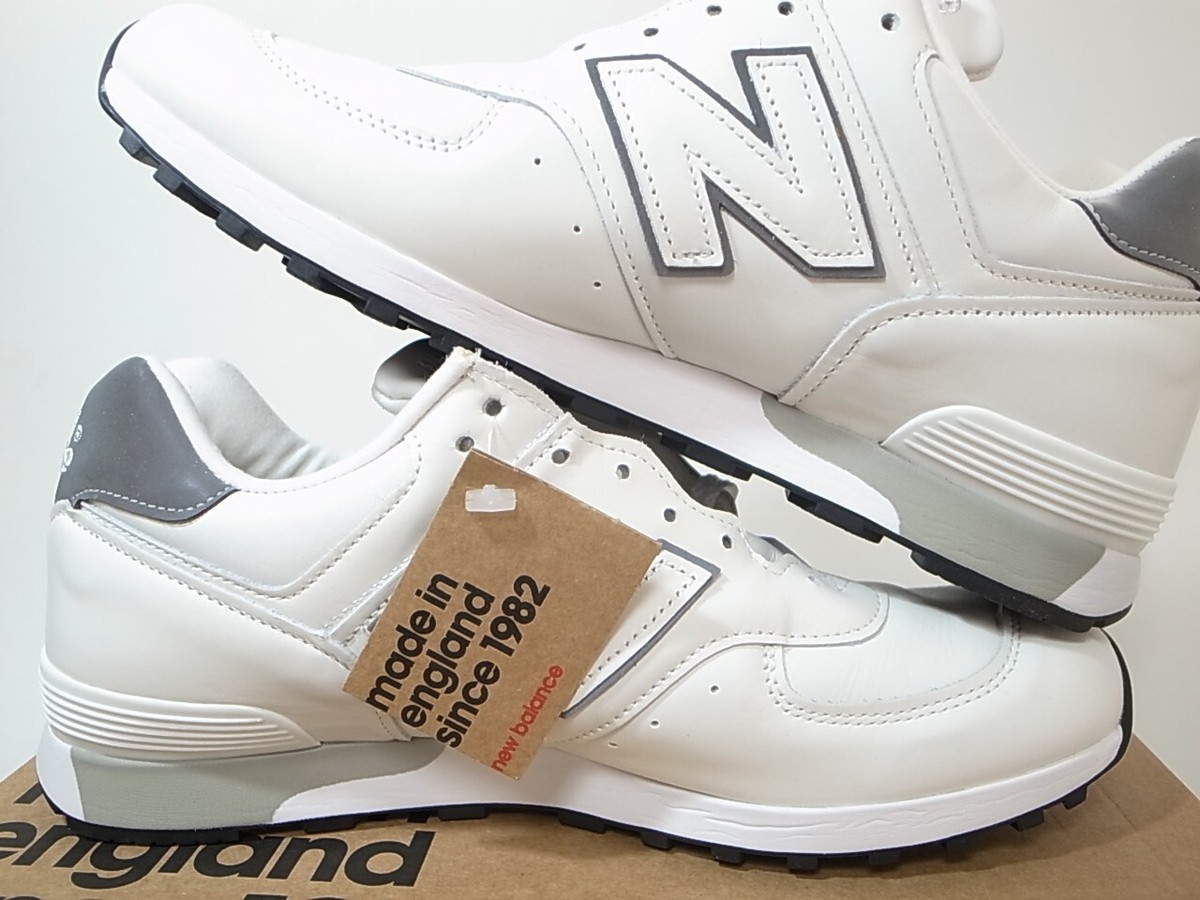 NEW BALANCE M576WWL WHITE LEATHER MADE IN ENGLAND US8 | eBay