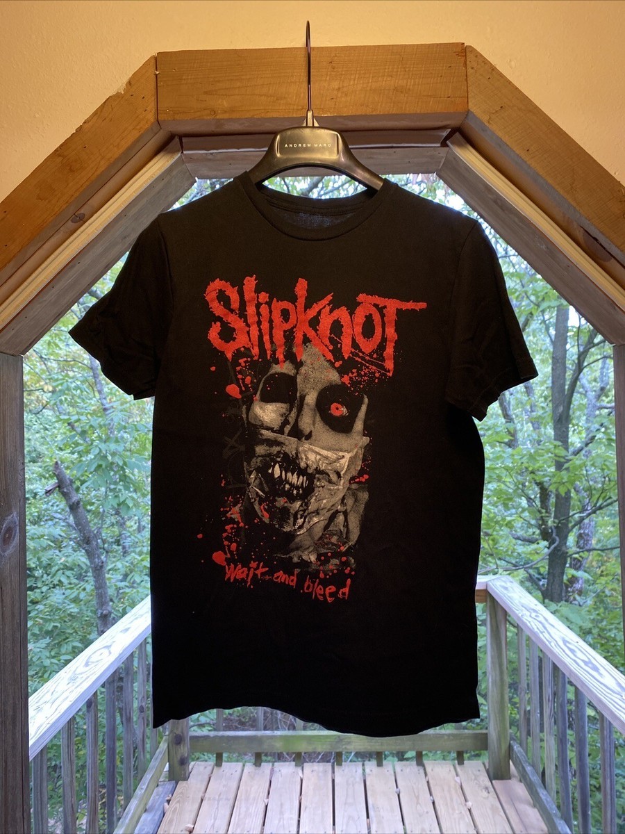 Slipknot Wait And Bleed Music Band Retro Vtg Cotton T-Shirt