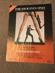 Sheena Easton 1981 Movie Sheet Music For Your Eyes Only Ebay Sheena Easton 1981 Movie Sheet Music For Your Eyes Only Ebay